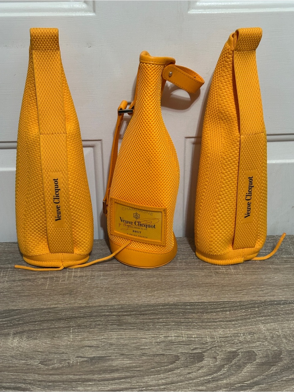 Lot of 3 Veuve Clicquot Ice Jackets | Insulated Champagne Bottle Cooler Sleeves